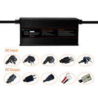 Chargeur rapide de haute qualité en aluminium 36v 48v 60v 72v avec protection OTP 1200W pour les batteries Lifepo4 de bateaux électriques, chariots élévateurs, camions de plage