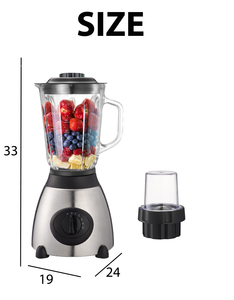 Máy xay sinh tố nhà sản xuất đa chức năng điện Glass Jar Máy xay sinh tố Máy 2 trong 1 máy xay sinh tố và xử lý thực phẩm - Product Image 5