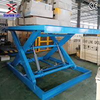 2-ton 3-ton 5-ton Fixed Scissor Cargo Lift / Scissor Warehouse Cargo Lift