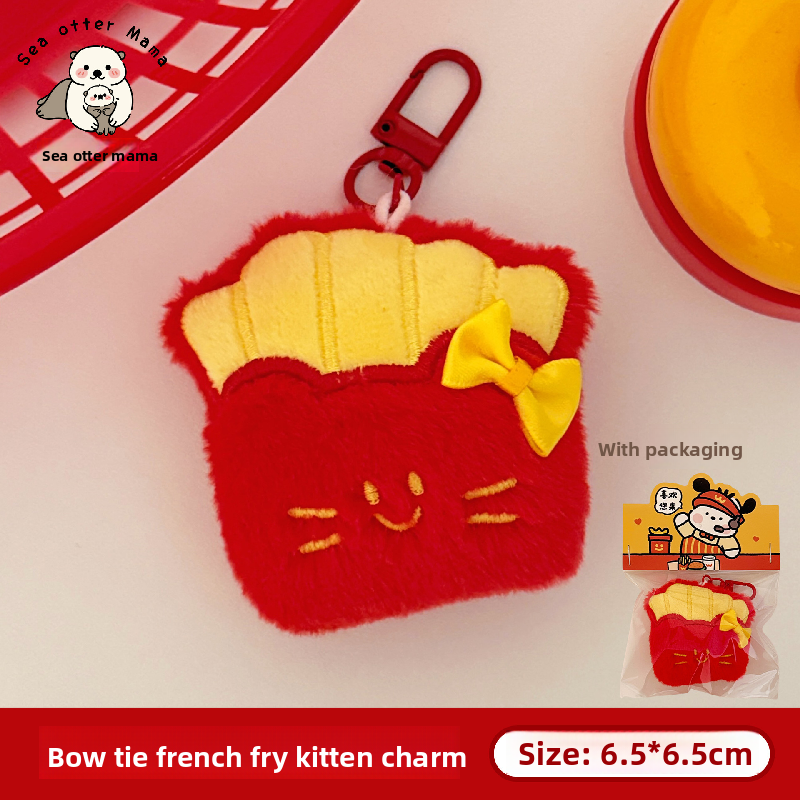 3 # โบว์ไทเฟรนช์ฟรายจี้ลูกแมว