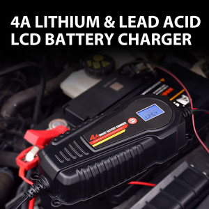 <span class=keywords><strong>Chargeur</strong></span> de <span class=keywords><strong>batterie</strong></span> intelligent LCD 6V/12V 4A en gros pour usine - Mainteneur intelligent entièrement automatique personnalisé pour <span class=keywords><strong>voiture</strong></span> et moto - Product Image 4