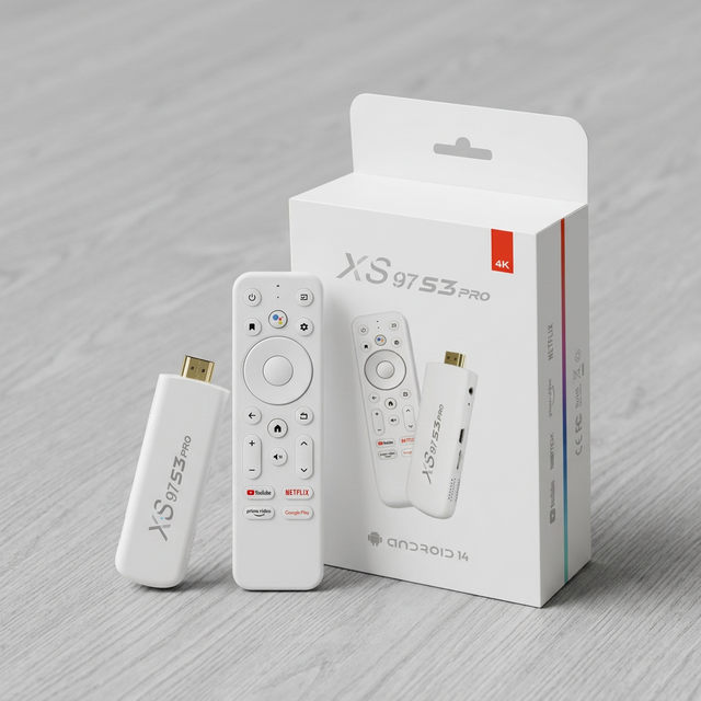 XS97 S3 PRO Android 14 TV Stick 4K Game Stick 2 in 1 Smart Android TV Box Mini Streaming Dongle