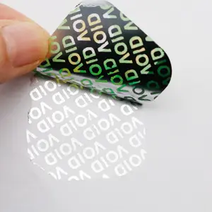 Kişiye özel logo 3d hologram garanti geçersizliği çıkartmaları güvenlik anti-sahte holografik folyo yapışkanlı etiketler