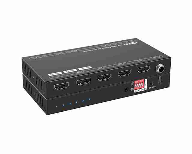 1X4 8K Distributor 48Gbps High Bandwidth Multiple Built-In Edid and User-Defined Settings Can Be Selected