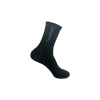 Excellent design Chaussettes de sport pour hommes en coton polyester noir avec motif de lettres en gros