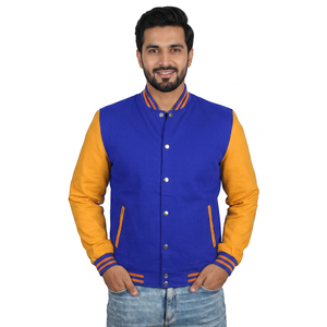 Wholesale Custom Streetwear College Varsity Jacket <b>Men</b> Women Baseball Bomber Letterman Varsity Jacket for man - Product Image 1