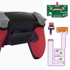 ชุดปุ่มหลังแบบยางสีแดงพร้อมด้ามจับ รุ่น RISE V3 สำหรับจอย PS5 พร้อมปุ่มรีแมพปิ้ง 2 ปุ่ม - Product Image 1