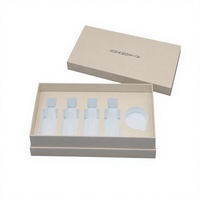 Boîte à bijoux rigide portable de luxe à double tiroir, en carton gaufré avec feuille d'or, matériaux recyclés, pour coffrets cadeaux cosmétiques multi-tailles