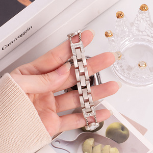 <span class=keywords><strong>Bracelet</strong></span> <span class=keywords><strong>fantaisie</strong></span> pour femme, style <span class=keywords><strong>bracelet</strong></span> de montre pour <span class=keywords><strong>Apple</strong></span> <span class=keywords><strong>Watch</strong></span>, trèfle en acier inoxydable, aspect diamant, <span class=keywords><strong>bracelet</strong></span> de montre en acier inoxydable trèfle - Product Image 3