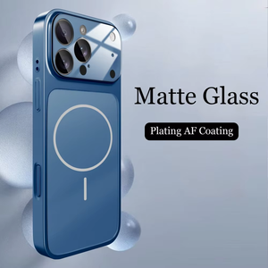 Custodia originale in vetro PC Nano opaco per <span class=keywords><strong>iPhone</strong></span> 17 Air 16 15 14 13 Pro 17Pro Max nuovo magnetico colore arancione <span class=keywords><strong>Cover</strong></span> Funda - Product Image 3