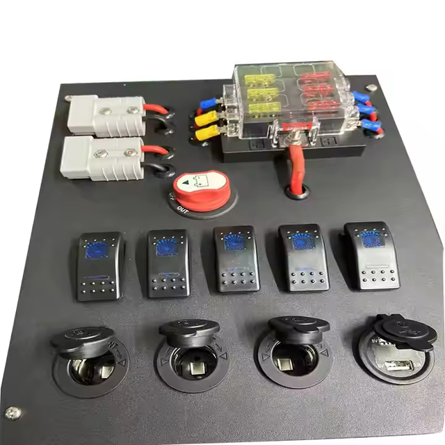 12 Volt Power Supply IP65 Waterproof Control Box Aluminum PC Material Direct Canopy Power Distribution Box for Outdoor Use