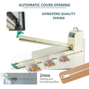 Mesin Penyegel Panas Impuls Panjang 1000mm 40 Inci Lebar <span class=keywords><strong>2</strong></span>/<span class=keywords><strong>3</strong></span> mm untuk Menyegel Kantong Plastik dan Aluminium - Product Image 2