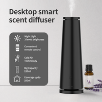 Diffuseur d'arômes blanc, technologie d'air froid, humidificateur d'huiles essentielles, brumisateur de parfum pour comptoir, pour la maison et le bureau