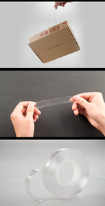 Échantillon gratuit quantité minimale de commande bas qualité réutilisable lavable clair double face 1mm 2mm épaisseur DIY <span class=keywords><strong>Nano</strong></span> ruban bulle - Product Image 3