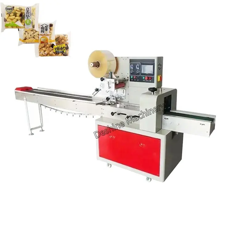High Speed Flow Pack Small Cotton Soft Hard Lollipop Pillow Small Wrapping Packaging Machinery Candy Horizontal Packing Machine