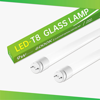 Lámpara LED Inteligente T8 de 0.6m con Sensor de Radar, 6000K, Sensor de Movimiento por Microondas, 9W, Iluminación Comercial para Interiores, Certificación CE RoHS