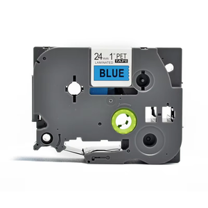 Cinta Adhesiva Laminada Estándar Orison TZo-551 de 24 mm, Negra sobre Azul, Compatible con TZe551 TZe-551 para Impresora Brother <span class=keywords><strong>P</strong></span>-<span class=keywords><strong>Touch</strong></span> - Product Image 1
