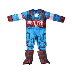 Costume Captain America pour enfants, combinaison pour garçons, tenue de fête d'Halloween, Cosplay - Product Image 5