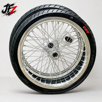 Kit de roues Supermoto CNC chromé argenté 17 pouces Sur-Ron LBX Talaria 70/90-17 90/80-17 Pneus Moto électrique tout-terrain