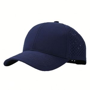 Casquette de baseball sportive en maille six pièces, best-seller transfrontalier, perforée au laser, 100 % polyester, style européen et américain - Product Image 1