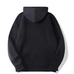 เสื้อมีฮู้ดผ้าคอตตอน100% ทรงหลวมสำหรับผู้ชายสีทึบสไตล์ลำลองฤดูใบไม้ผลิฤดูใบไม้ร่วงแบบเรียบง่าย - Product Image 5