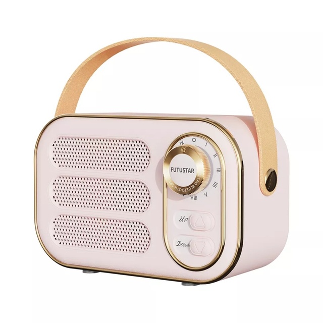 LP Smart Wireless RGB LED Speakers Subwoofer Computer Compatible for 5.0 Waterproof Mini Home Audio Retro Radio