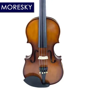 ไวโอลินสำหรับนักเรียน MORESKY ไม้สนธรรมชาติ ด้านข้างทำจากไม้เมเปิล พร้อมกล่อง ขนาด 1/4 1/2 3/4 4/4 1/8 - Product Image 1