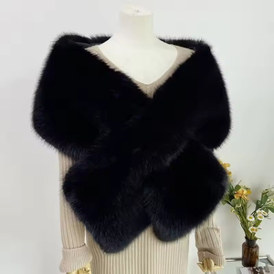 Imitation fourrure fourrure de renard Cheongsam châle col en fourrure Cape scène dîner châle robe de mariée fête écharpe <span class=keywords><strong>veste</strong></span> <span class=keywords><strong>femme</strong></span> - Product Image 3