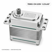 2026 New Arrival Industrial Servo 700kg High Torque Brushless Servo Motor Waterproof Aluminium Case 30V Robotic Arm