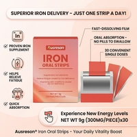 Ausreson OEM Film Dissoluble Oral en Fer Ca Mg Zn pour le Bien-être Quotidien, Soin de la Peau et Complément Alimentaire – Bandes de Film Orales au Fer