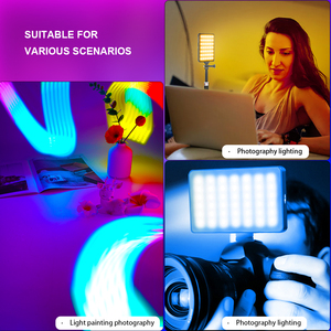 Hot T140RGB Rechargeable Poche Téléphone Portable Led Extérieur Petit Panneau Lumineux Haute Puissance RVB Lumières pour Studios - Product Image 3
