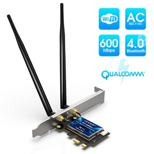 Adaptateur <span class=keywords><strong>WiFi</strong></span> BT4.1 <span class=keywords><strong>PCIe</strong></span> EDUP de bonne qualité 600 Mbps, adaptateur sans fil PCI-E 2 en 1, carte réseau - Product Image 3