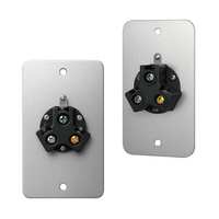 Stopkontak dinding listrik, harga laris 20A 277 AC Nema 7-20R pisau lurus Outlet dinding Listrik Flush Mount wadah