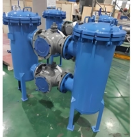 Nouveau filtre à double panier en acier au carbone industriel, filtre à liquide, réservoir sous pression double avec garantie d'un an