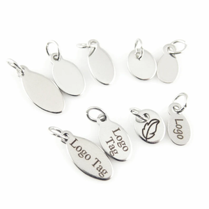 사용자 정의 매력 브랜드 보석 태그 로고 사용자 정의 목걸이 펜던트 925 스털링 실버 보석 로고 보석 가격표 - Product Image 6