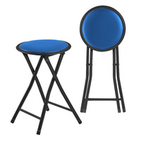 Chaise pliante en métal avec dossier, tabouret pliable portable, chaise de salle à manger, tabouret pliant pour la maison et le bureau