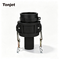Adaptateur mâle Camlock type A, A125, A150, A200, ensemble de 3 tailles, corps hexagonal, filetage interne PP, connexion rapide pour utilisation avec les réservoirs IBC