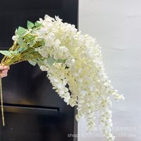 Wisteria artificielle suspendue réaliste en plastique pour la décoration de mariage, la Saint-Valentin, les hôtels, les plafonds, les fêtes, design lotus