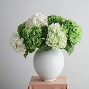 <b>Artificial</b> <b>Hydrangea</b> Flowers White And Green 21891851361 High Simulation For Home Decor And Wedding Props - Product Image 1