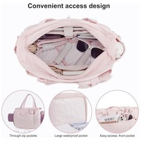Sacs à bandoulière moyens pour femmes, sac à main de voyage en polyester, sacs à main à bandoulière avec fermeture à glissière, style simplicité urbaine