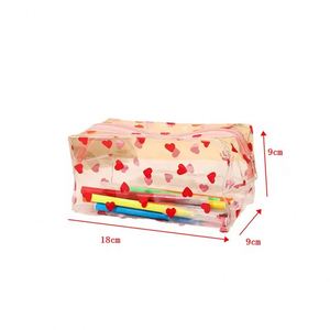 PVC Transparent Waterproof Cartoon Foldable Fashion Zipper <b>Makeup</b> Bag <b>Storage</b> Cosmetic Case <b>for</b> Girls - Product Image 6