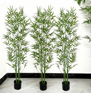 Pianta di Bambù Artificiale Decorativa in Plastica, Anti-UV, Ecologica, Durevole, per Eventi all'Aperto, Giardino Zen - Product Image 2