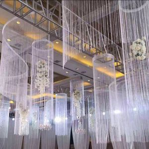 Tende Decorative per Soffitto Matrimoniale Larghezza 3m Drappeggi per Soffitto Tende a Fili in Poliestere Decorazione per Hotel - Product Image 1