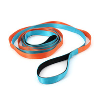 Banda elástica no elástica, correas de yoga, correa de estiramiento con 10 correas de bucle para estirar equipos de fisioterapia