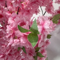 Arbre artificiel en fleurs de cerisier rose de 180 cm, en plastique, de luxe, écologique et durable, pour décoration intérieure, faux arbre de fleurs de Sakura en pot