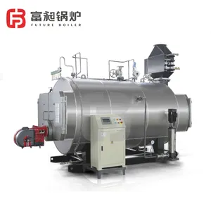 Horizontal Dual Fuel Steam Boiler of 1ton Capacity