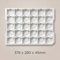 Plateau blister ESD personnalisé en PET, ABS, PP, PC pour puces IC, pour l'assemblage SMT de semi-conducteurs, fourniture directe usine