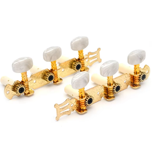 3 sur une plaque Mécaniques plaquées or Touches d'accordage Touches d'accordage pour <span class=keywords><strong>guitare</strong></span> classique avec trou unique - Product Image 3