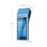 Venta caliente Q2i Android 8,1 Pos Terminal Impresora Barato 58mm Handheld Android Mobile PDA con Bluetooth y conectividad USB