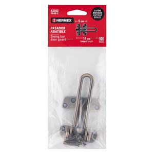 Hermex PAAB-2 bullone a filo in acciaio inox Design moderno antico chiavistello pieghevole in ottone per uso domestico e alberghiero - Product Image 2